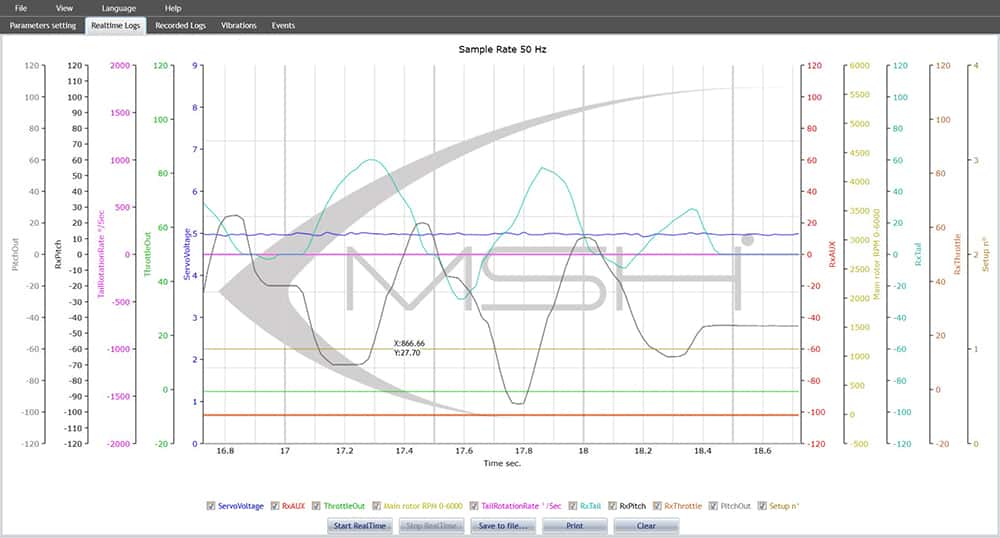 Brain2 Logs display screenshot